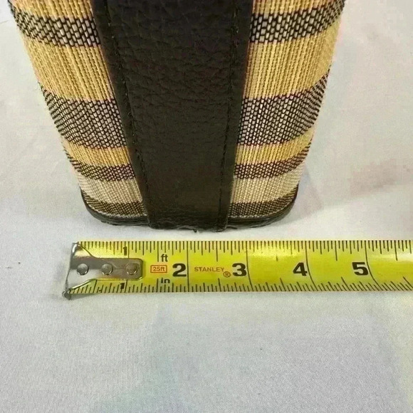 NWT Mad by Design Handcrafted Eco Friendly Bamboo Bag with wooden Handle - Picture 9 of 12